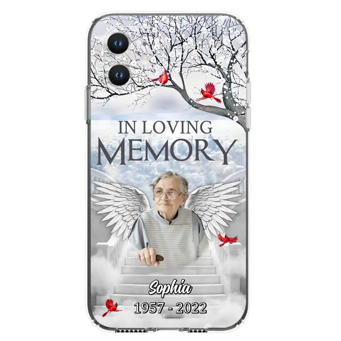 Custom Personalized Memorial Phone Case - Upload Photo - Memorial Gift Idea For Family - In Loving Memory - Case For iPhone & Samsung