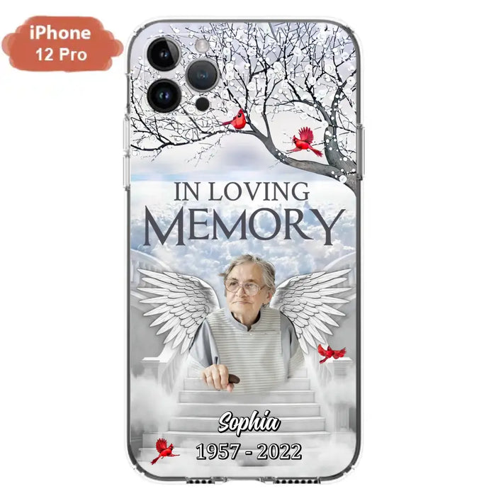 Custom Personalized Memorial Phone Case - Upload Photo - Memorial Gift Idea For Family - In Loving Memory - Case For iPhone & Samsung