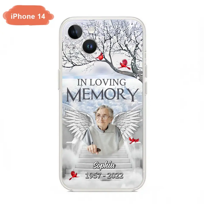 Custom Personalized Memorial Phone Case - Upload Photo - Memorial Gift Idea For Family - In Loving Memory - Case For iPhone & Samsung