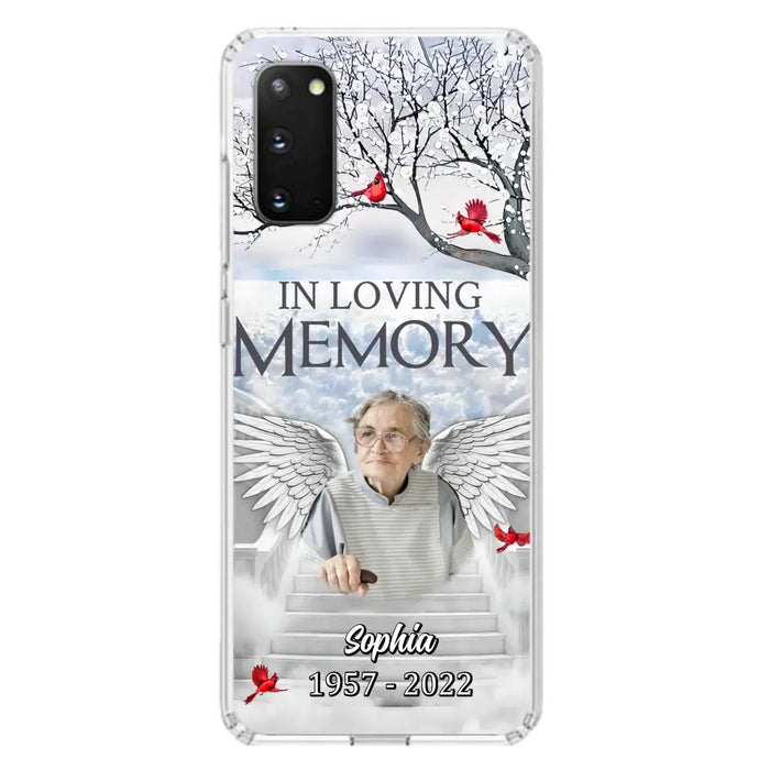 Custom Personalized Memorial Phone Case - Upload Photo - Memorial Gift Idea For Family - In Loving Memory - Case For iPhone & Samsung