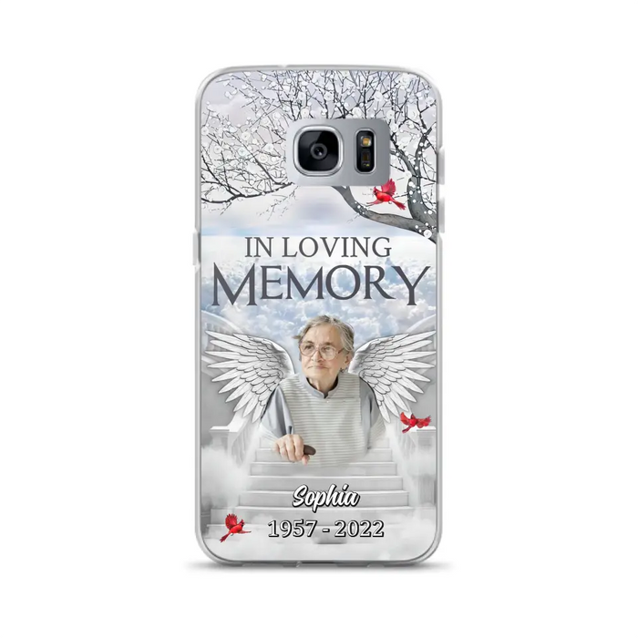 Custom Personalized Memorial Phone Case - Upload Photo - Memorial Gift Idea For Family - In Loving Memory - Case For iPhone & Samsung