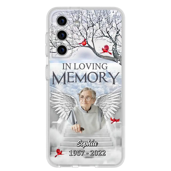 Custom Personalized Memorial Phone Case - Upload Photo - Memorial Gift Idea For Family - In Loving Memory - Case For iPhone & Samsung