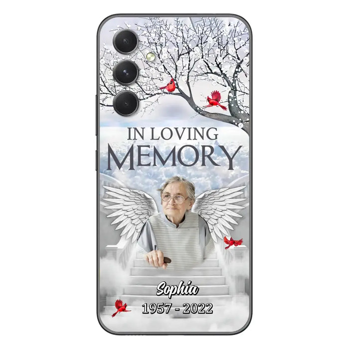 Custom Personalized Memorial Phone Case - Upload Photo - Memorial Gift Idea For Family - In Loving Memory - Case For iPhone & Samsung