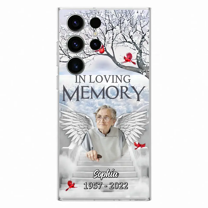 Custom Personalized Memorial Phone Case - Upload Photo - Memorial Gift Idea For Family - In Loving Memory - Case For iPhone & Samsung