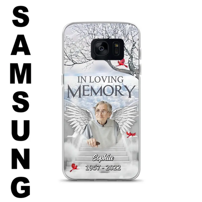 Custom Personalized Memorial Phone Case - Upload Photo - Memorial Gift Idea For Family - In Loving Memory - Case For iPhone & Samsung