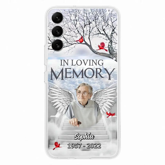 Custom Personalized Memorial Phone Case - Upload Photo - Memorial Gift Idea For Family - In Loving Memory - Case For iPhone & Samsung