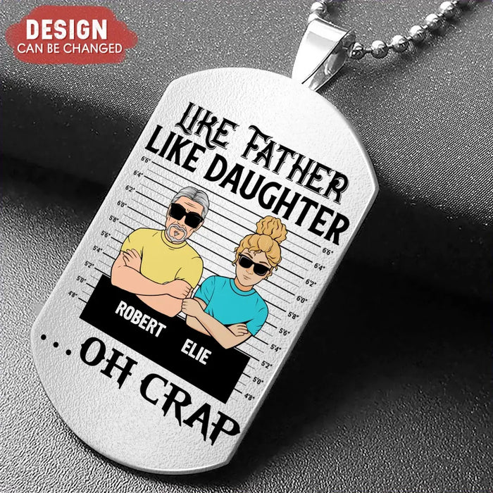 Personalized Dad/Mom And Daughter/Son Aluminum Keychain - Gift Idea For Father's Day/Mother's Day