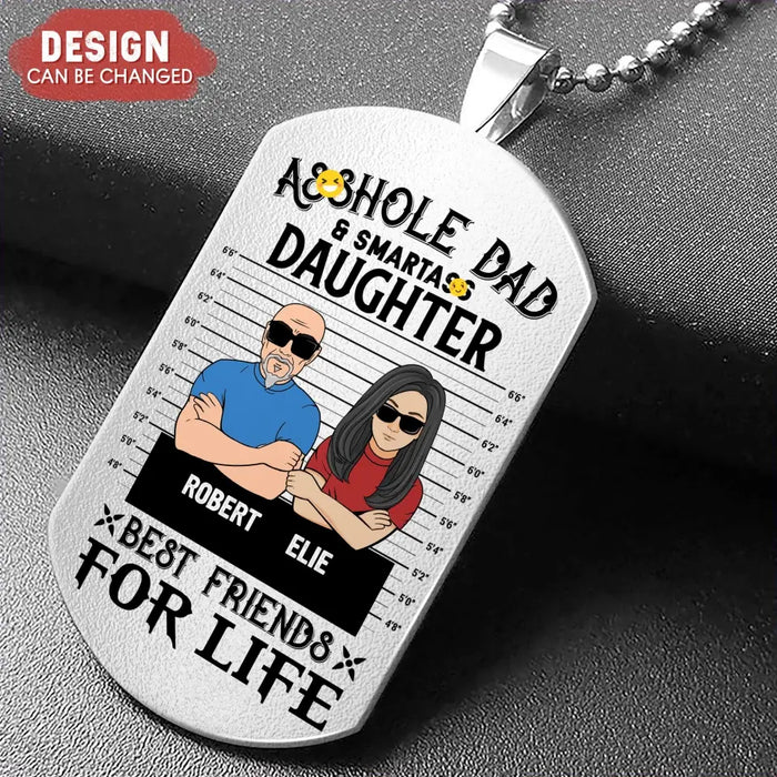 Personalized Dad/Mom And Daughter/Son Aluminum Keychain - Gift Idea For Father's Day/Mother's Day