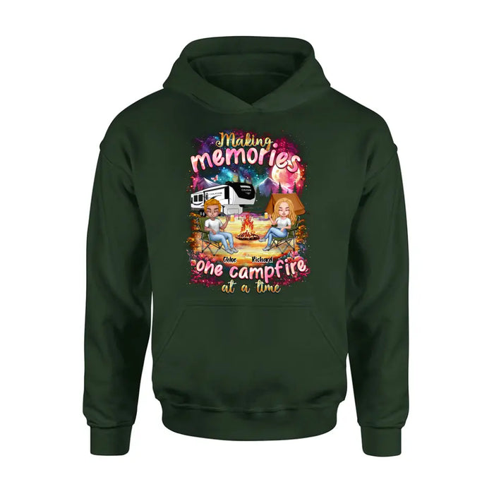Custom Personalized Camping Shirt/Hoodie - Camping Lovers Gift Idea - Making Memories One Campfire At A Time
