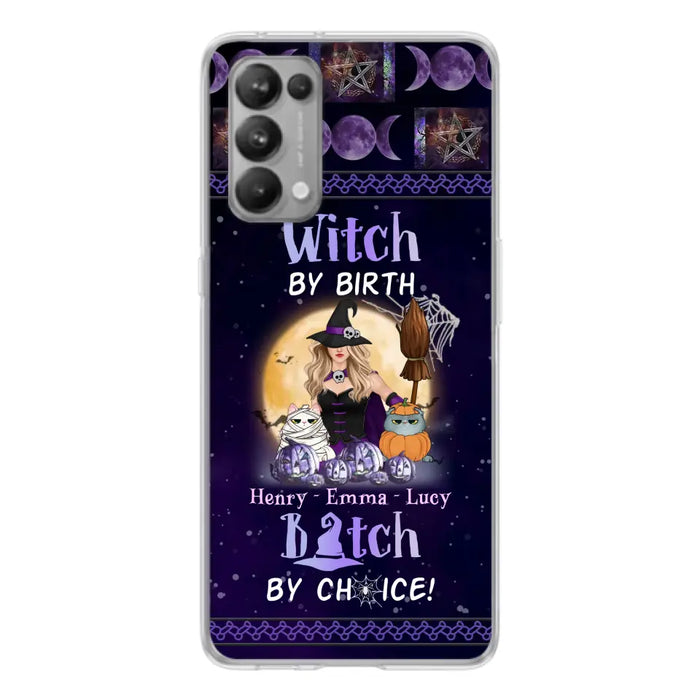 Custom Personalized Pet Witch Phone Case - Halloween Gift For Dog/ Cat Lover - Witch By Birth Bitch By Choice - Case For Oppo/Xiaomi/Huawei