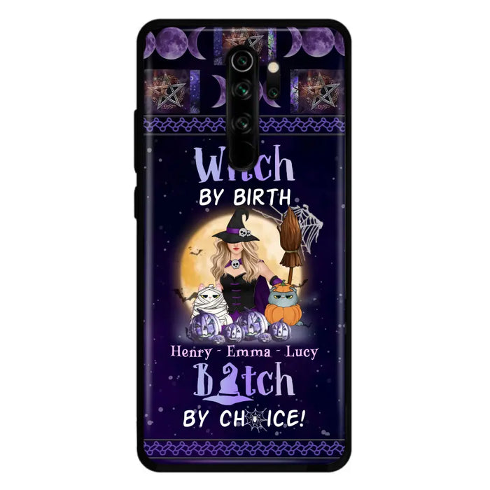 Custom Personalized Pet Witch Phone Case - Halloween Gift For Dog/ Cat Lover - Witch By Birth Bitch By Choice - Case For Oppo/Xiaomi/Huawei