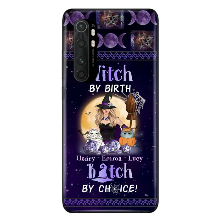 Custom Personalized Pet Witch Phone Case - Halloween Gift For Dog/ Cat Lover - Witch By Birth Bitch By Choice - Case For Oppo/Xiaomi/Huawei