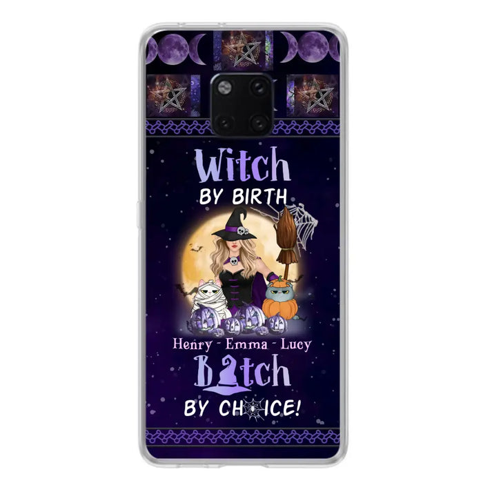 Custom Personalized Pet Witch Phone Case - Halloween Gift For Dog/ Cat Lover - Witch By Birth Bitch By Choice - Case For Oppo/Xiaomi/Huawei