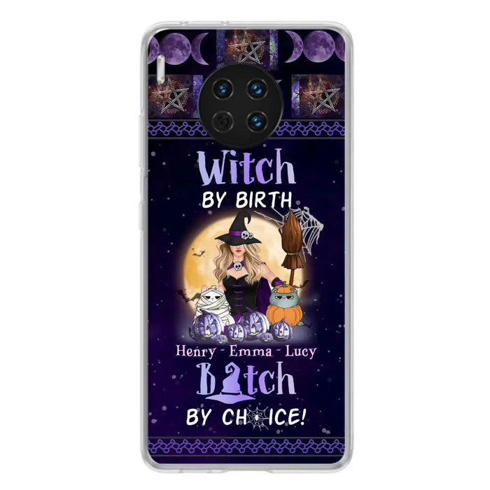 Custom Personalized Pet Witch Phone Case - Halloween Gift For Dog/ Cat Lover - Witch By Birth Bitch By Choice - Case For Oppo/Xiaomi/Huawei