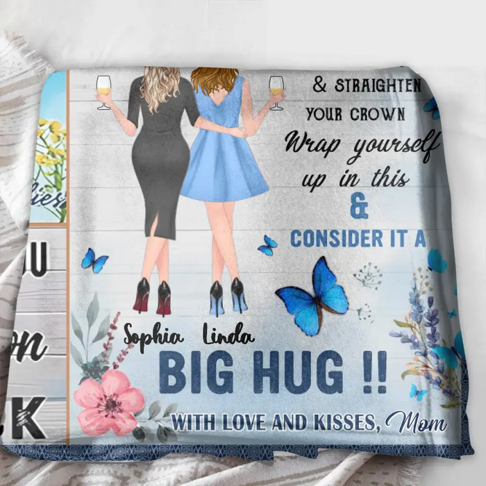 Personalized To My Daughter Quilt/Fleece Throw Blanket - Gift Idea From Mother To Daughter - You're My Sunshine