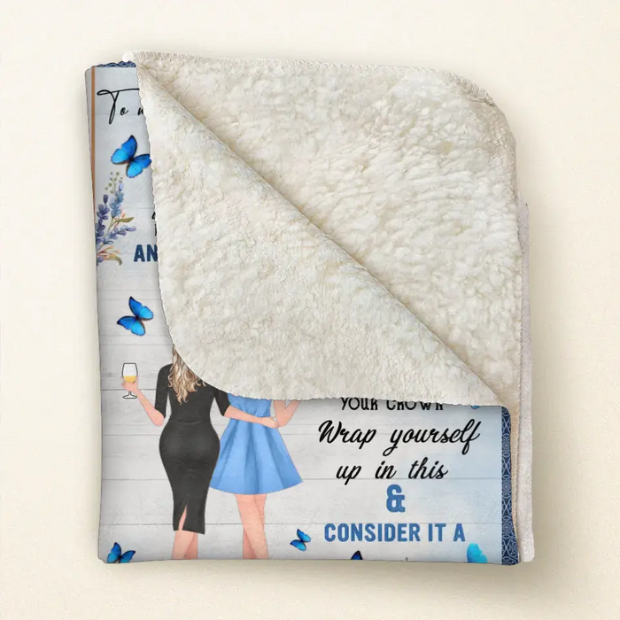 Personalized To My Daughter Quilt/Fleece Throw Blanket - Gift Idea From Mother To Daughter - You're My Sunshine