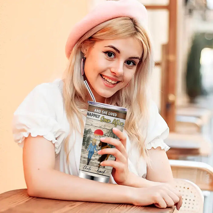 Personalized Horse Girl Tumbler - Up to 4 Horses - Gift Idea For Horse Lover - I Am Your Horse