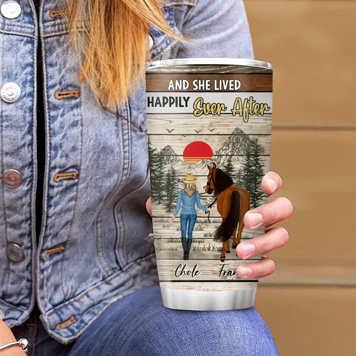 Personalized Horse Girl Tumbler - Up to 4 Horses - Gift Idea For Horse Lover - I Am Your Horse