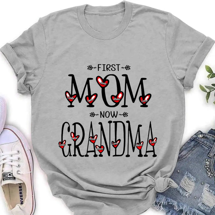 Personalized Mom And Grandma Shirt - Upto 5  Kids & 7 Grandkids - Mother's Day Gift Idea for Mom/Grandma