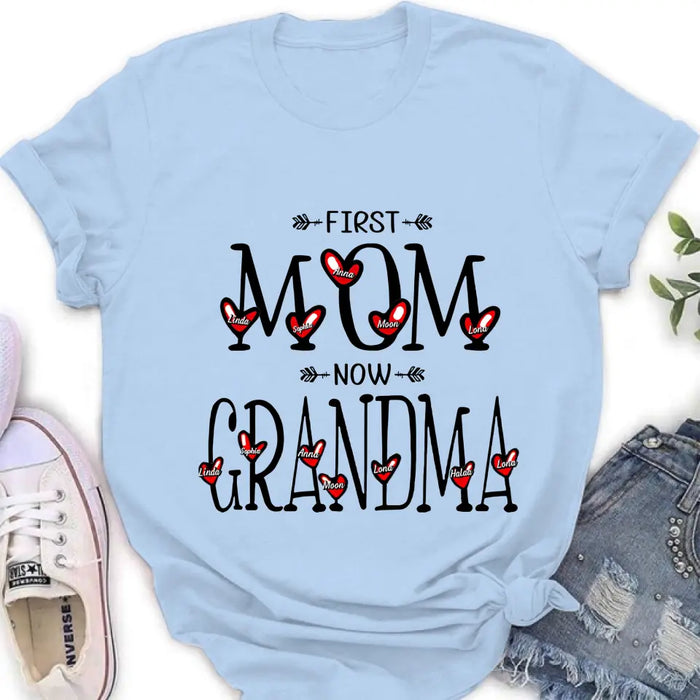 Personalized Mom And Grandma Shirt - Upto 5  Kids & 7 Grandkids - Mother's Day Gift Idea for Mom/Grandma