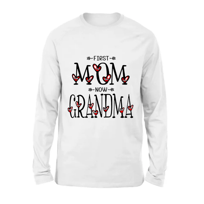 Personalized Mom And Grandma Shirt - Upto 5  Kids & 7 Grandkids - Mother's Day Gift Idea for Mom/Grandma