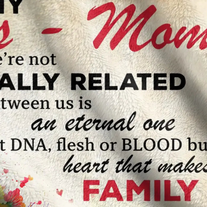 Personalized To My Bonus Mom Quilt/Fleece Throw Blanket - Up to 5 Kids - Mother's Day Gift Idea To Mom - Life Has Given Me The Gift Of You