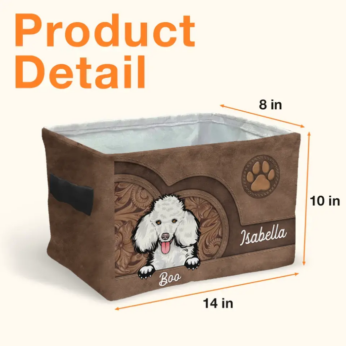 Personalized Dog Storage Box - 
Up to 3 Dogs - Mother's Day Gift For Dog Lovers