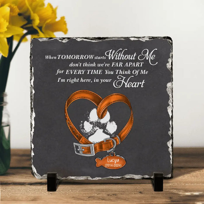 Custom Personalized Memorial Pet Cat Square Lithograph - Gift Idea For Pet Lover/Cat Lovers