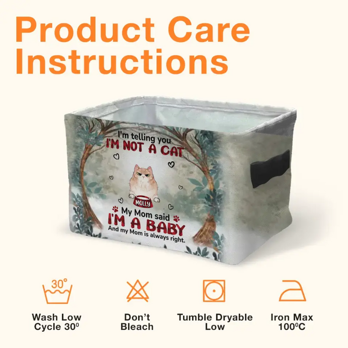 Personalized Pet Storage Box - Up to 10 Dogs/Cats - Gift Idea for Dog/Cat Lovers - We're Not Pets We're Babies