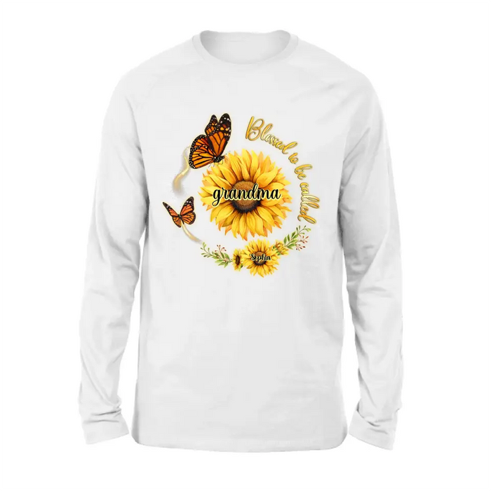Personalized Sunflower Shirt/Hoodie - Up to 10 Kids - Mother's Day Gift Idea for Mom/Grandma