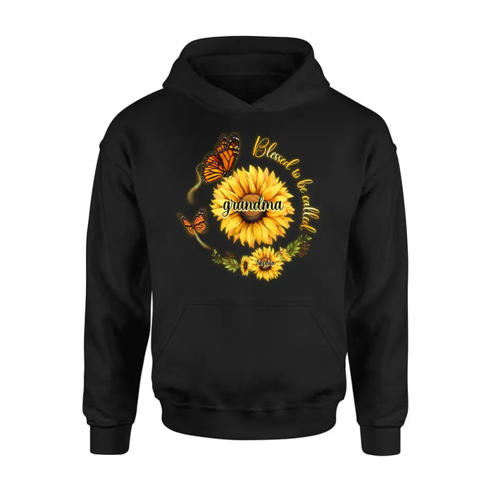 Personalized Sunflower Shirt/Hoodie - Up to 10 Kids - Mother's Day Gift Idea for Mom/Grandma