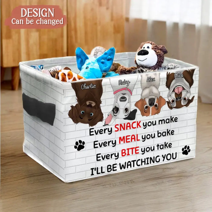 Personalized Pet Storage Box - Up to 5 Dogs/Cats - Gift Idea for Dog/Cat Lovers - I'll Be Watching You