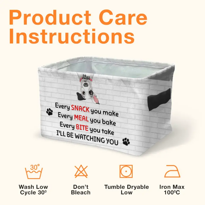 Personalized Pet Storage Box - Up to 5 Dogs/Cats - Gift Idea for Dog/Cat Lovers - I'll Be Watching You