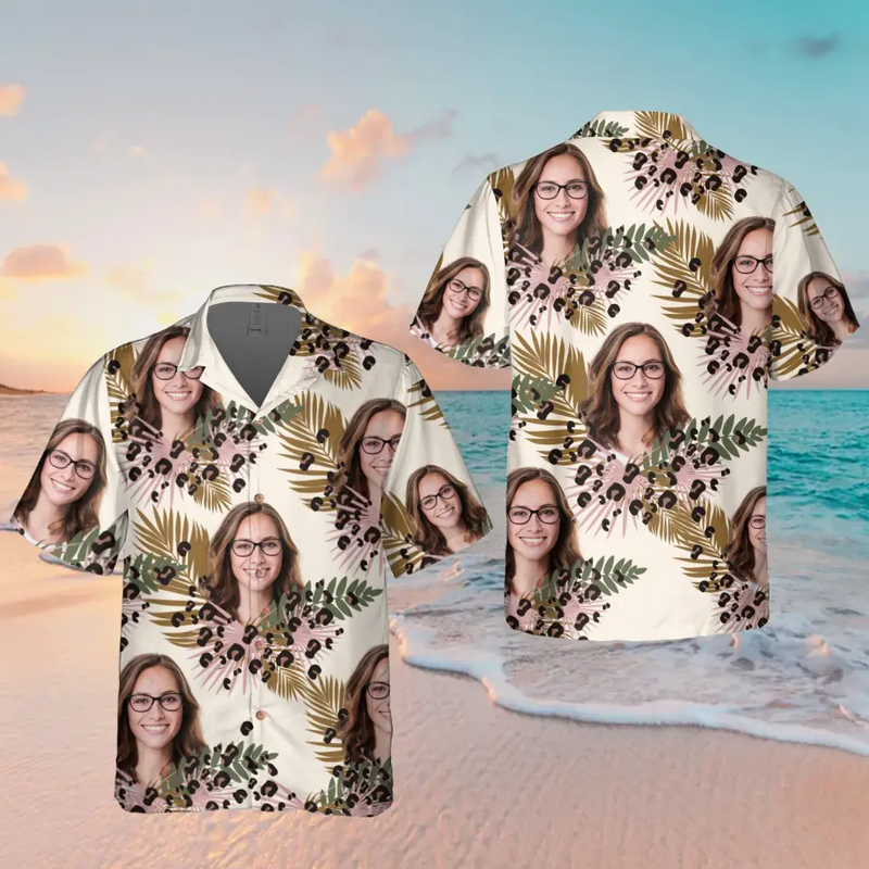 Personalized Photo Hawaiian Shirt - Birthday/Mother's Day/Father's Day Gift Idea