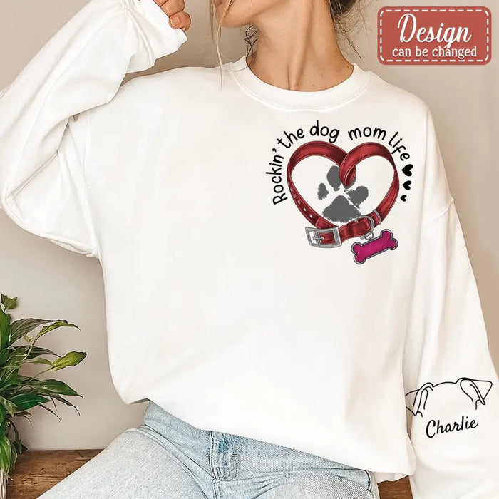 Personalized Dog Mom AOP Sweater - Up to 3 Dogs - Gift Idea for Mother's Day/Dog Lover - A Girl & Her Dog A Bond That Can't Be Broken