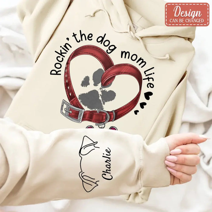 Personalized Dog Mom AOP Sweater - Up to 3 Dogs - Gift Idea for Mother's Day/Dog Lover - Rockin' The Dog Mom Life