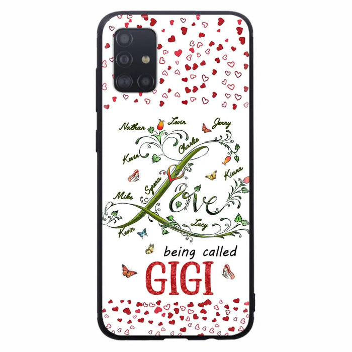 Custom Personalized Grandma Phone Case - Upto 10 Kids - Mother's Day Gift Idea For Grandma - Love Being Called Grandma