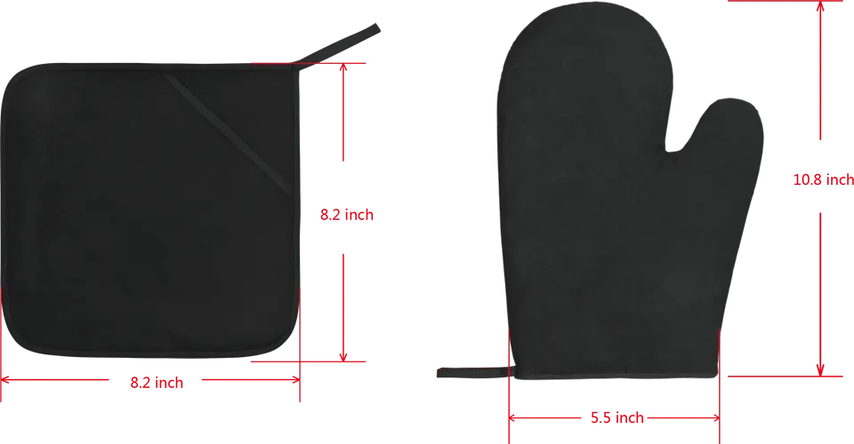 Personalized Dog Mom Heat Resistant Oven Mitt With Pot Holder - Up to 5 Dogs - Mother's Day Gift Idea for Dog Lovers - Dog Mom & Fur Babies A Bond That Can't Be Broken