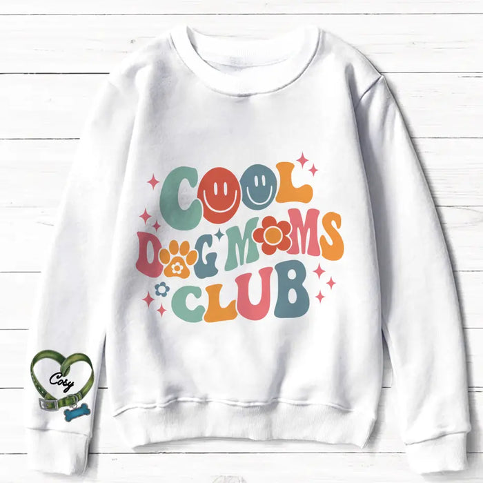Personalized Cool Dog Moms Club AOP Sweater - Up to 8 Dogs - Mother's Day Gift Idea For Dog Lover