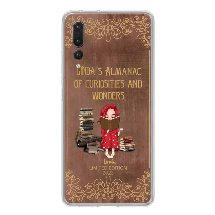 Custom Personalized Reading Girl Phone Case - Gift Idea For Reading Lovers - Almanac Of Curiosities - Cases For Oppo/Xiaomi/Huawei