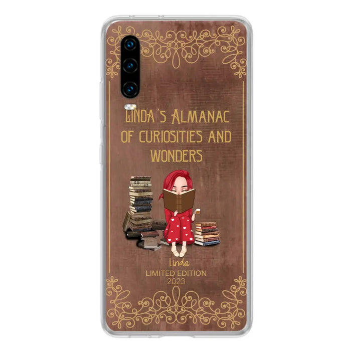 Custom Personalized Reading Girl Phone Case - Gift Idea For Reading Lovers - Almanac Of Curiosities - Cases For Oppo/Xiaomi/Huawei