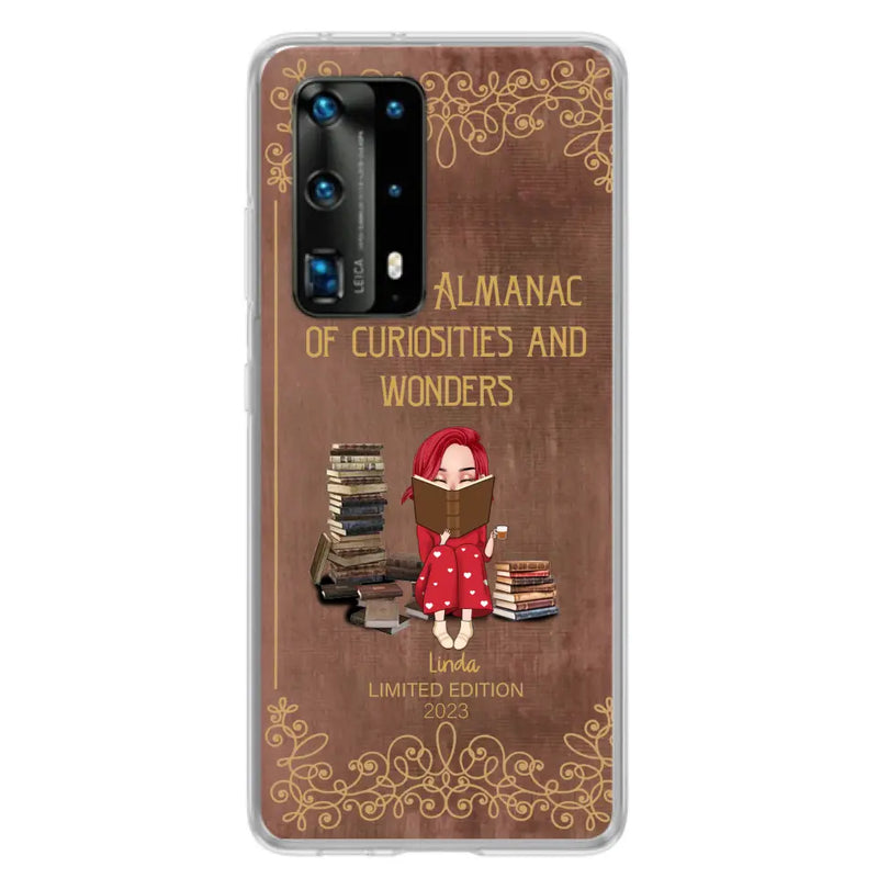 Custom Personalized Reading Girl Phone Case - Gift Idea For Reading Lovers - Almanac Of Curiosities - Cases For Oppo/Xiaomi/Huawei
