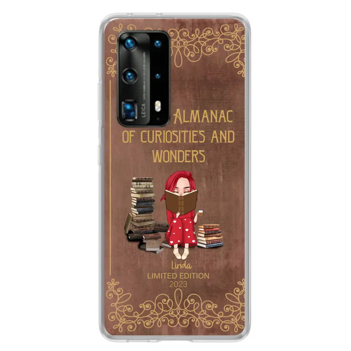 Custom Personalized Reading Girl Phone Case - Gift Idea For Reading Lovers - Almanac Of Curiosities - Cases For Oppo/Xiaomi/Huawei