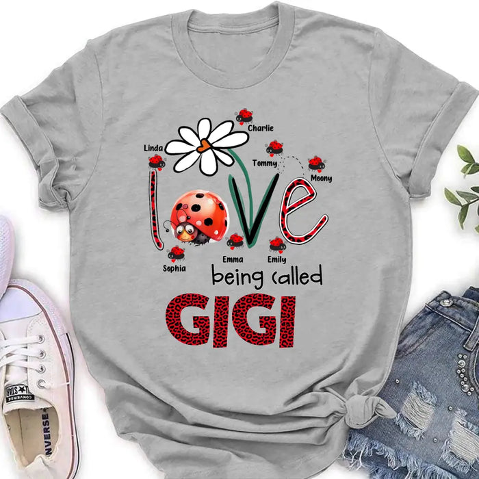Custom Personalized Grandma Shirt/ Hoodie - Upto 7 Kids - Mother's Day Gift Idea For Grandma - Love Being Called Gigi