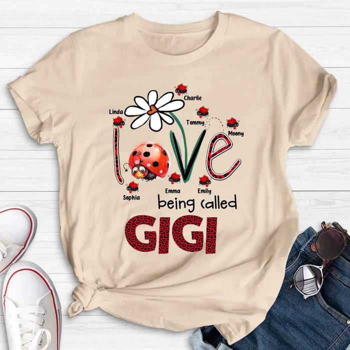 Personalized Grandma Shirt/Hoodie - Up to 7 Kids - Mother's Day Gift Idea For Grandma - Love Being Called Gigi