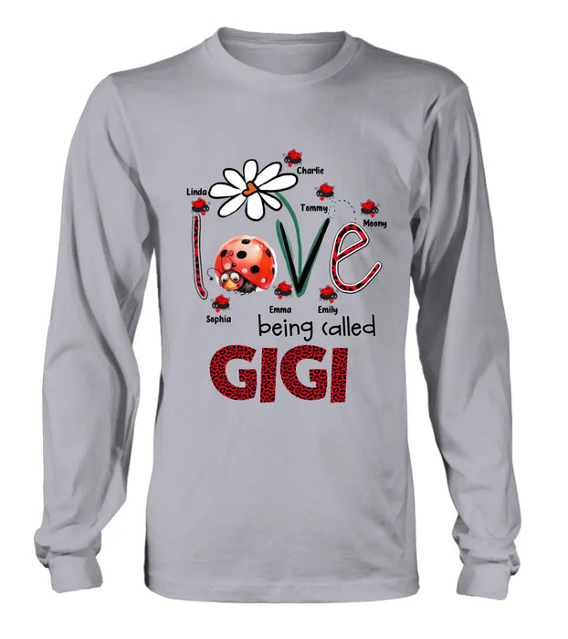 Personalized Grandma Shirt/Hoodie - Up to 7 Kids - Mother's Day Gift Idea For Grandma - Love Being Called Gigi