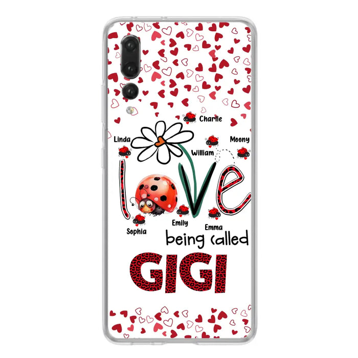 Custom Personalized Grandma Phone Case - Gift Idea For Grandma - Upto 7 Kids - Love Being Called Gigi - Cases For Oppo/Xiaomi/Huawei