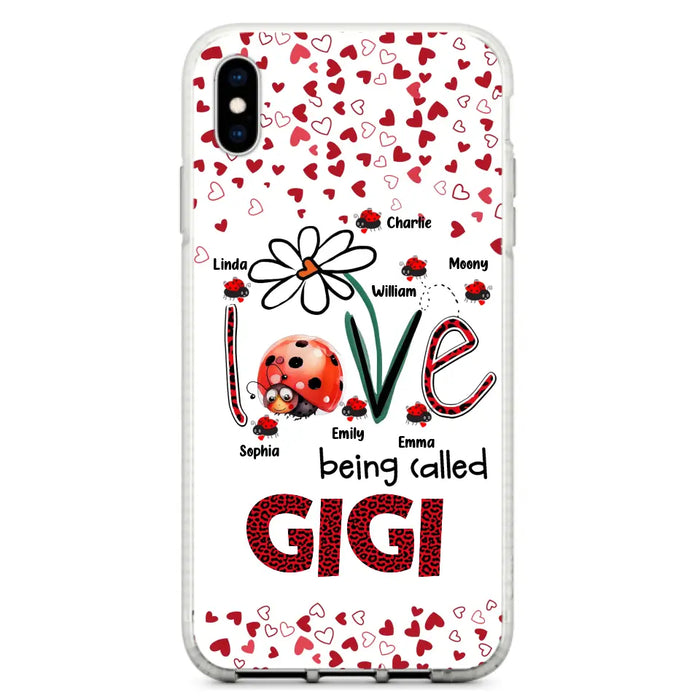 Custom Personalized Grandma Phone Case - Gift Idea For Grandma - Upto 7 Kids - Love Being Called Gigi - Cases For iPhone/Samsung