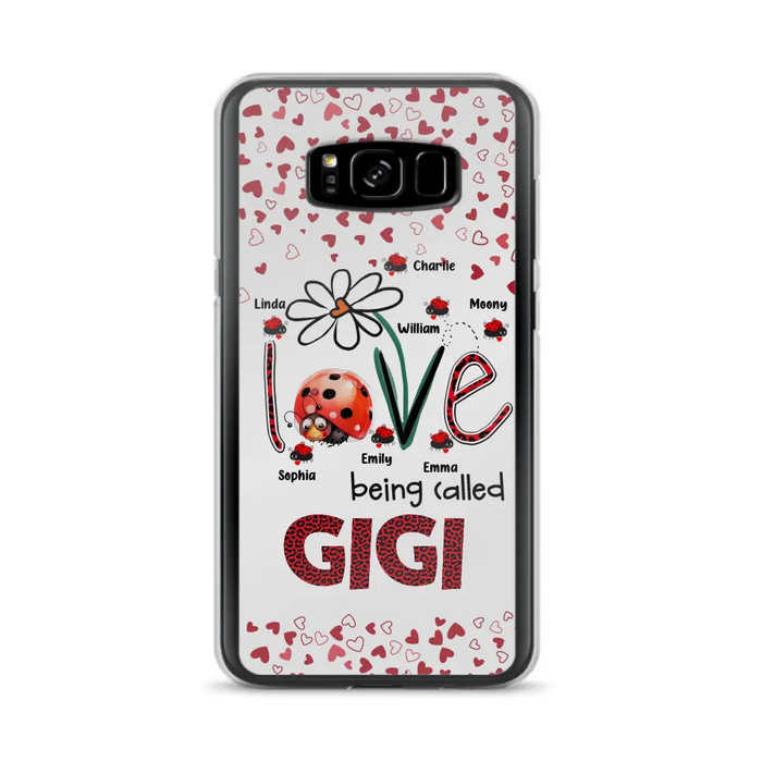 Custom Personalized Grandma Phone Case - Gift Idea For Grandma - Upto 7 Kids - Love Being Called Gigi - Cases For iPhone/Samsung