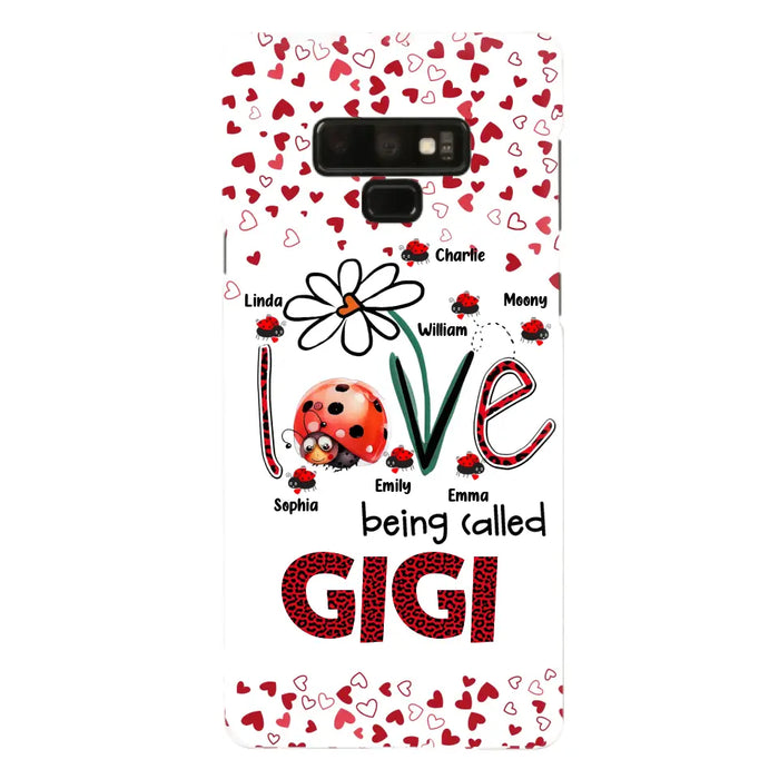 Custom Personalized Grandma Phone Case - Gift Idea For Grandma - Upto 7 Kids - Love Being Called Gigi - Cases For iPhone/Samsung